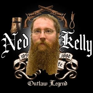 MIN as Ned Kelly, August 2009. 