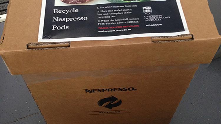 nespresso coffee pod recycling collection point