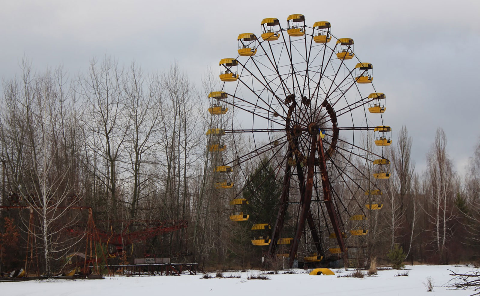 Chernobyl abandoned ferris wheel in Chernobyl exclusion zone