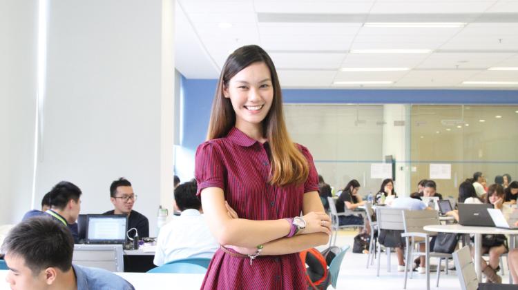 Female student in Hong Kong