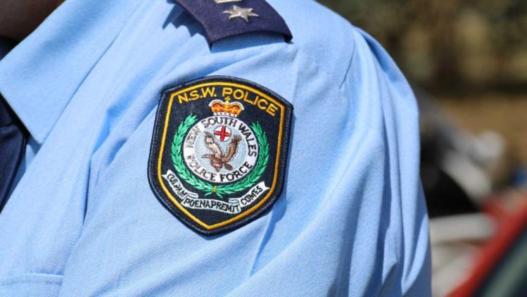 An image of the shoulder of a NSW police officer