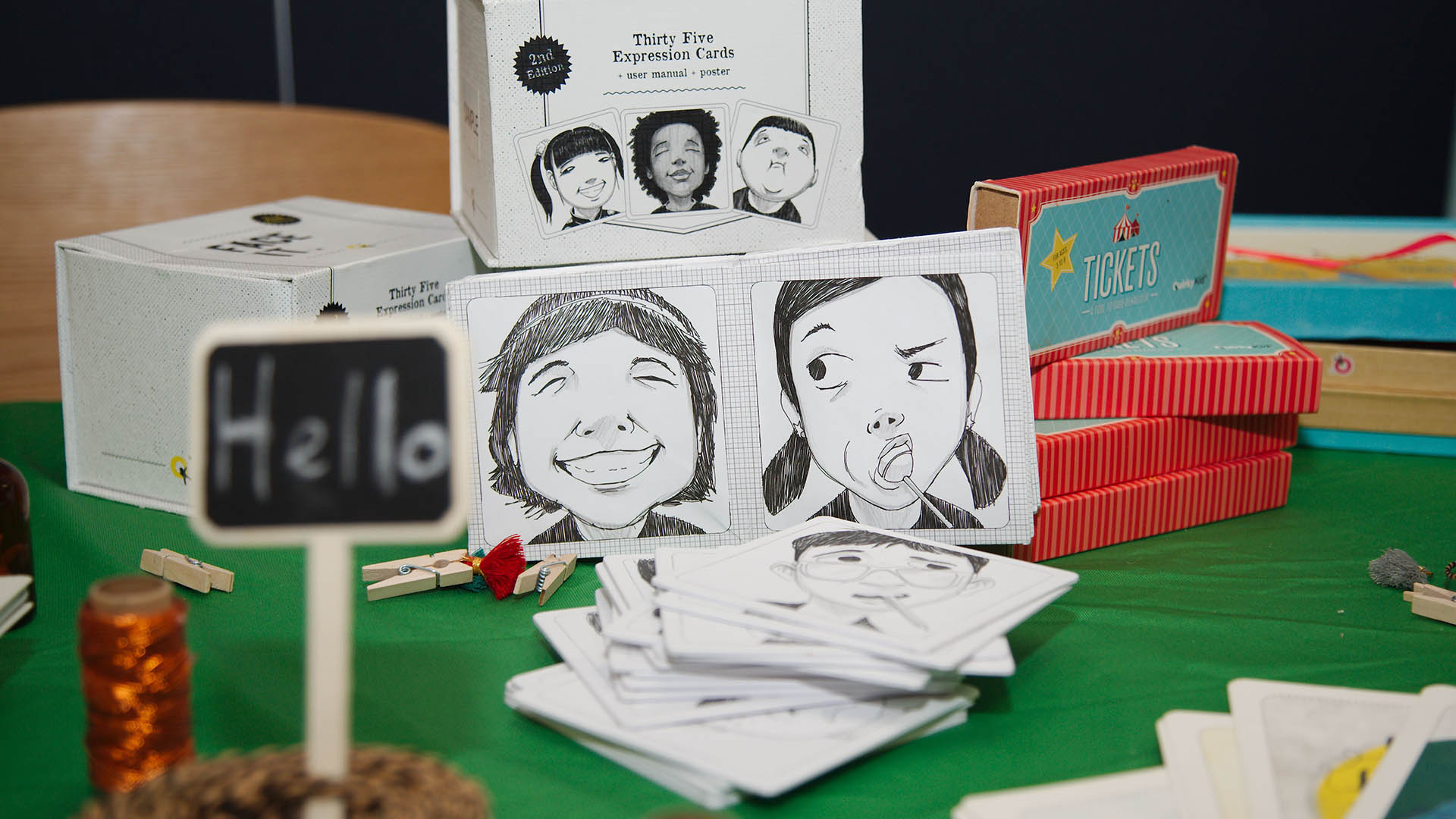 Cards and other pieces from Quirky Kids' Best of Friends program