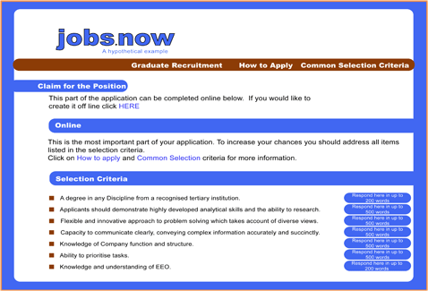 Employment Application Form Template Australia