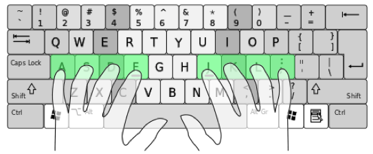 touch typing