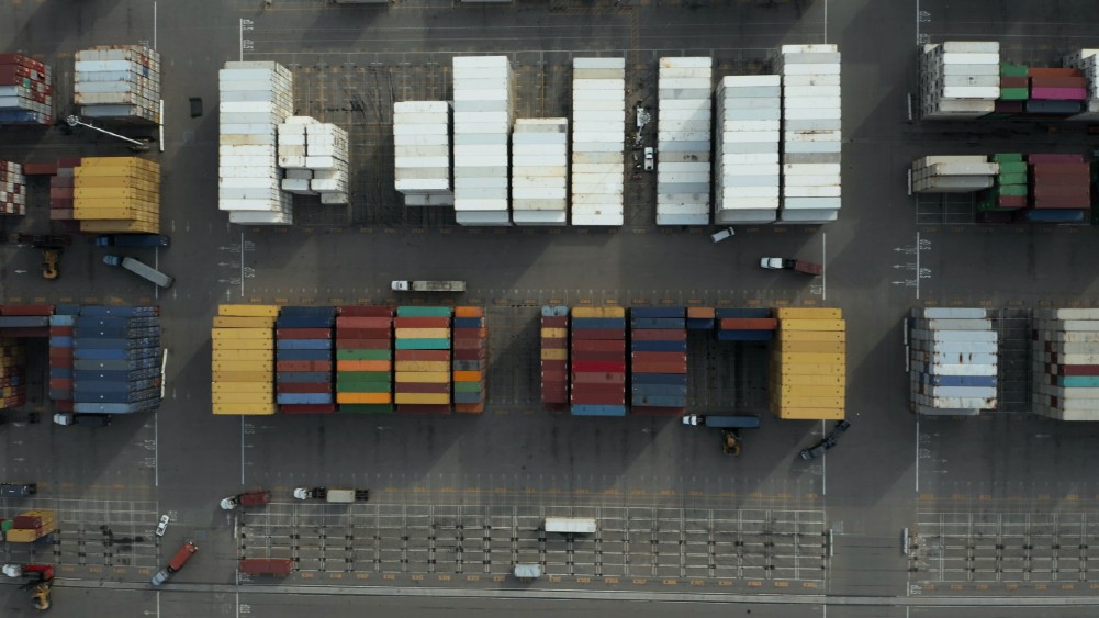 Cargo site view from above