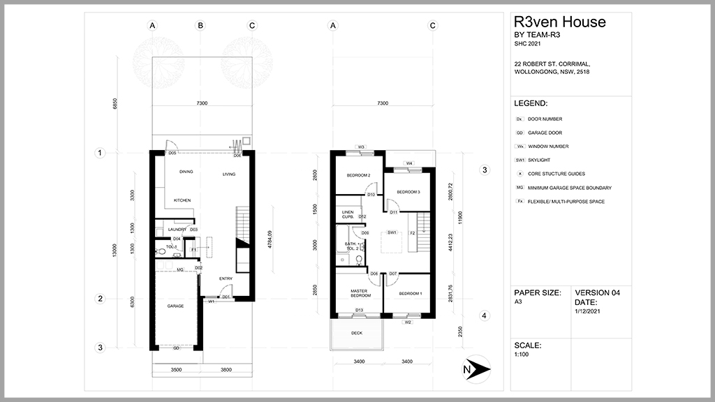 Floorplan of Raven House