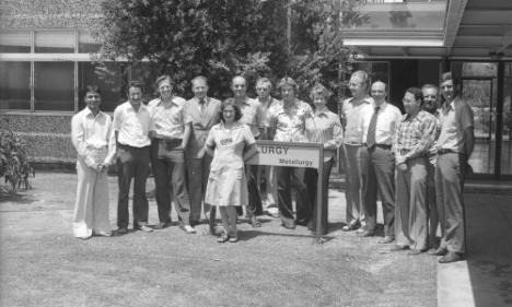 November 1979 Staff of Department of Metallurgy