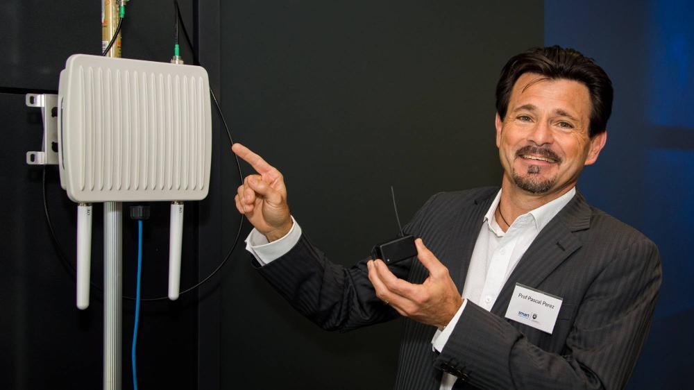 Pascal Perez at the UOW SMART Digital Living Lab opening