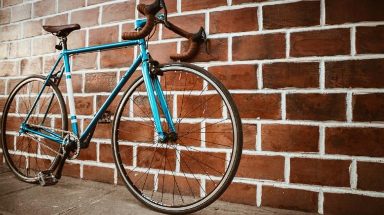 Bike on Brick wall