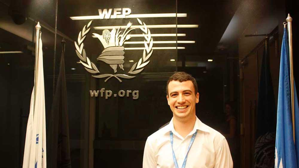 Asher Taccori at the UN World Food Programme office in Bangkok, Thailand