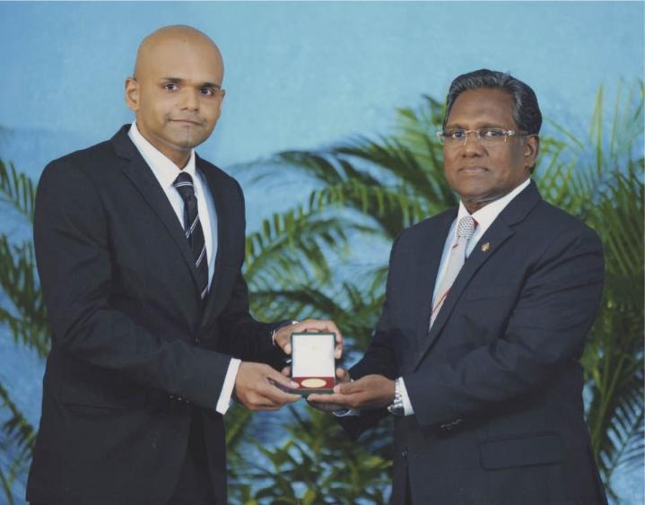 Adham and previous President of the Maldives, Dr Mohamed Waheed