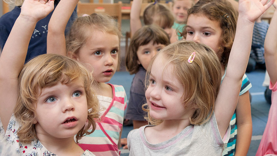 A group of preschoolers.