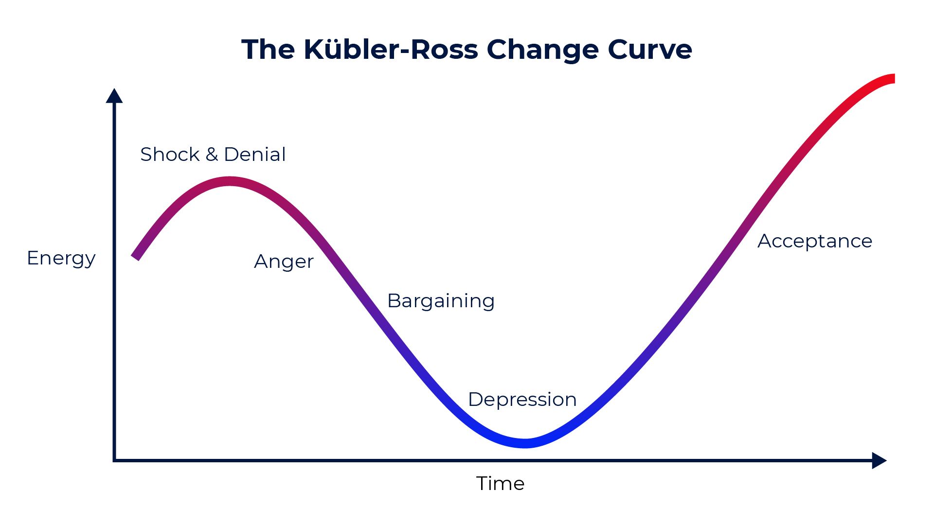 Phases of grief curve