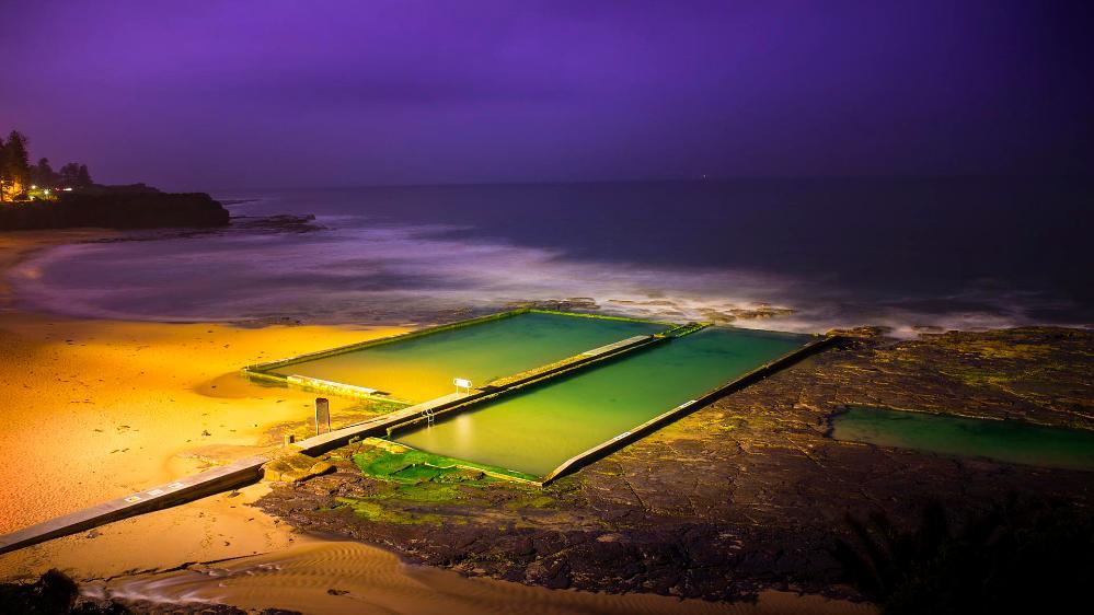 Pools of the Illawarra with bright colours