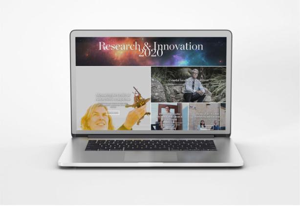 2020 Research and innovation magazine on screen