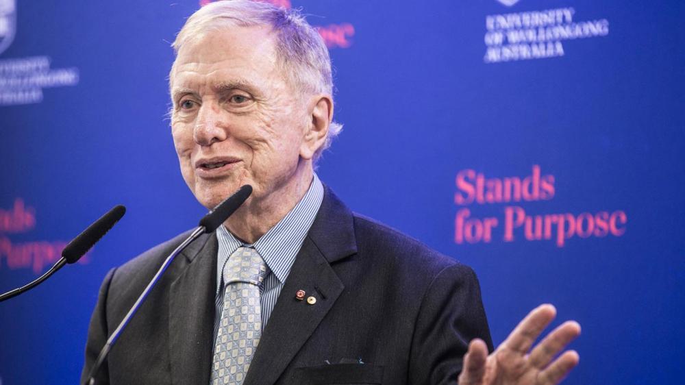 Justice Michael Kirby at the UOW School of Law in South Western Sydney