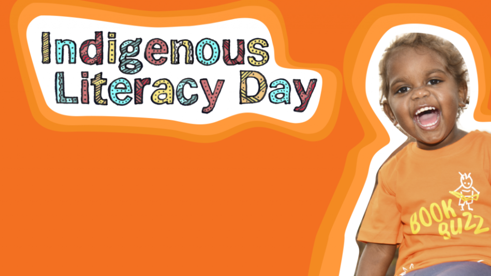 Indigenous Literacy Day event sign