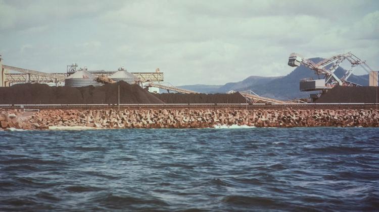 Still from Bald Hill to Shellharbour: view of the Illawarra from the sea, 2024 Kim Williams, Leah Gibbs, Hayden Griffith, Lucas Ihlein, Sarah Hamylton