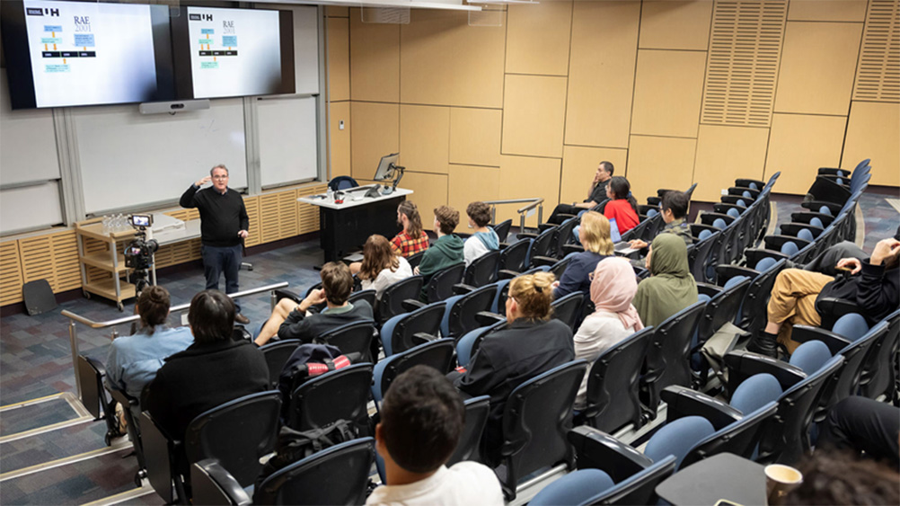Senior Professor Daniel D Hutto presenting SOLA Liberating Conversation Series