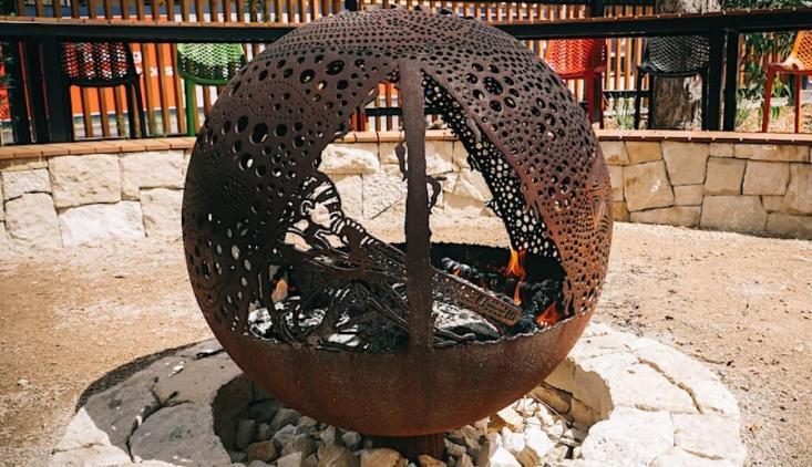 Fire pit used for smoking ceremony's