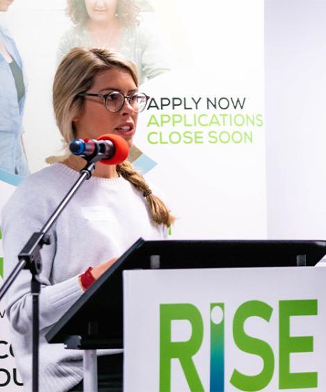 Entrepreneur Asha Brown at RISE iAccelerate Eurobodalla pitch competition