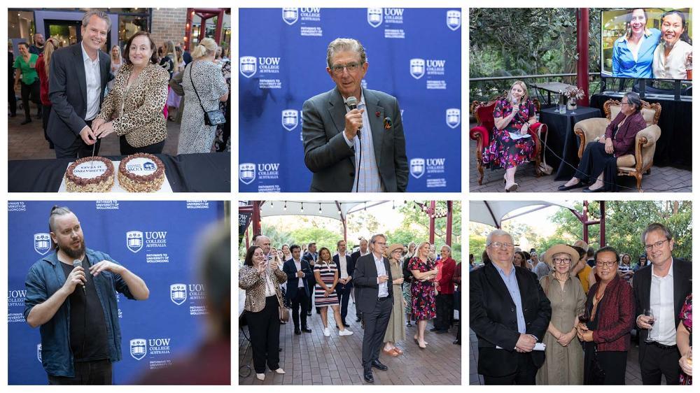 Scenes from the event at UOW to celebrate UOW College Australia's 35 year anniversary.