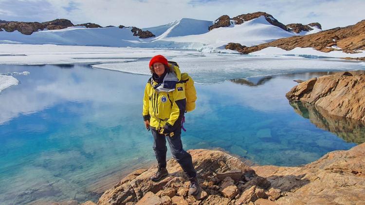 UOW visiting fellow and Australian Antarctic Division researcher Dr Dana Bergstrom. Photo by Patti Virtue