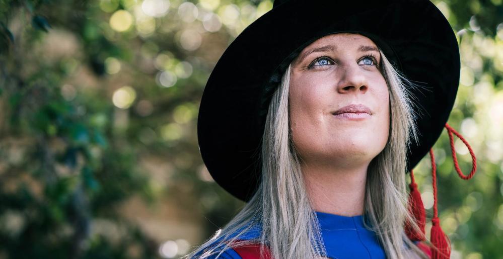 Dr Jessica Dobson at her graduation. Photo: Aristo Risi