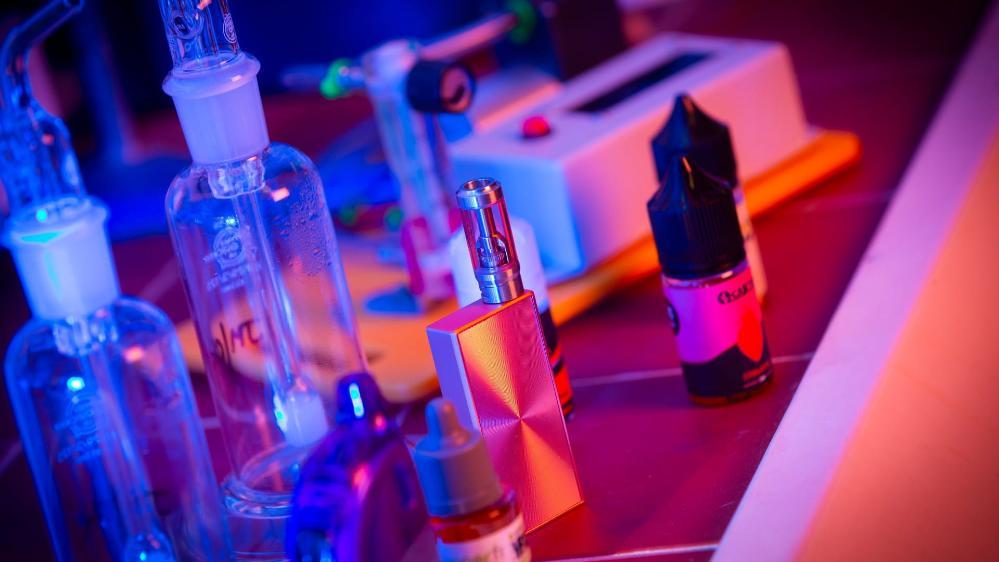 An image of vaping items in a laboratory at UOW. Photo: Paul Jones