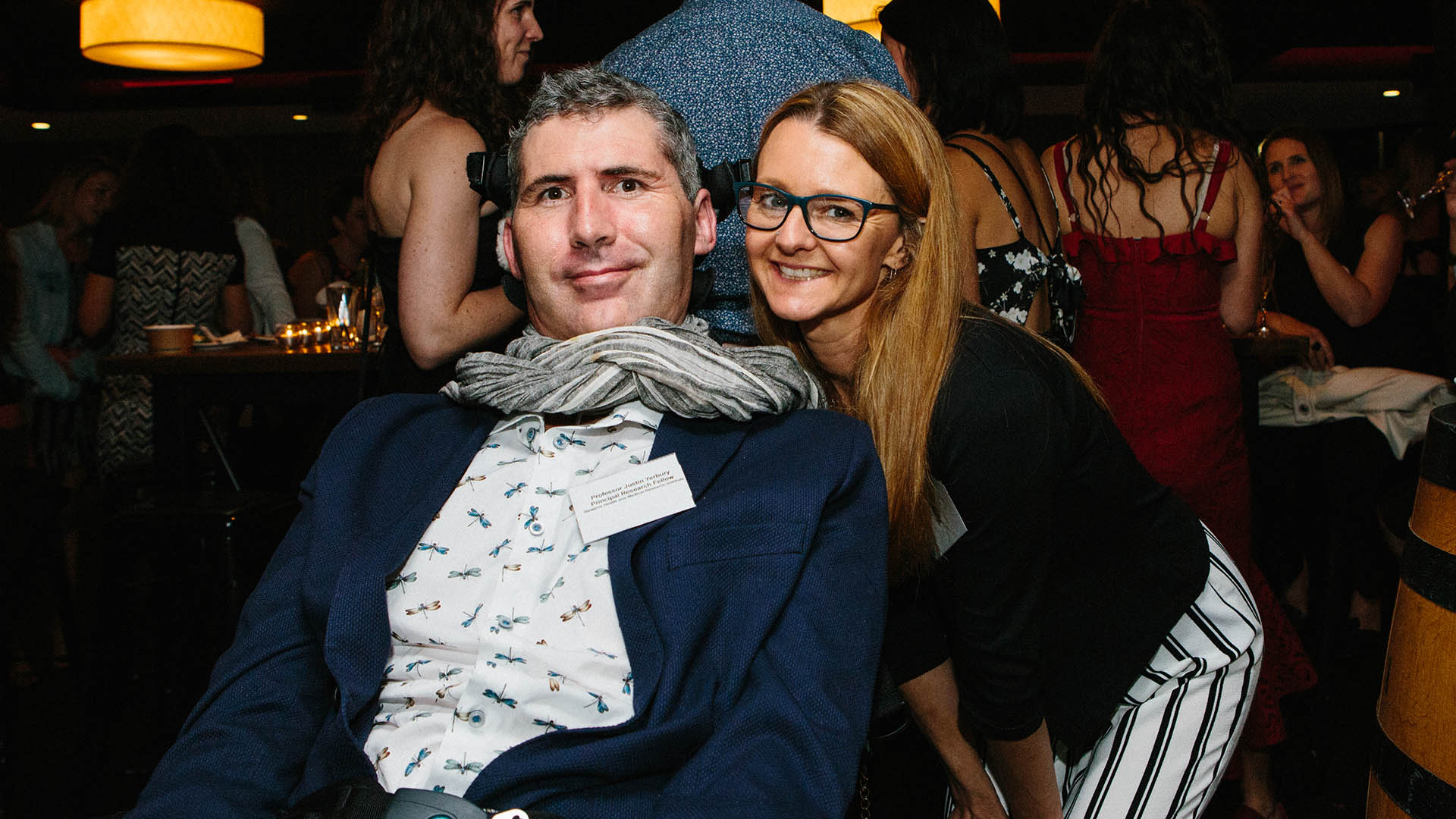 Professor Justin Yerbury, who has amyotrophic lateral sclerosis (ALS), and his wife, Dr Rachel Yerbury
