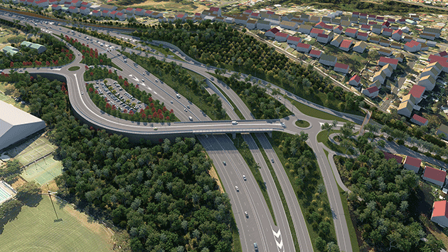 Mount Ousley interchange concept image