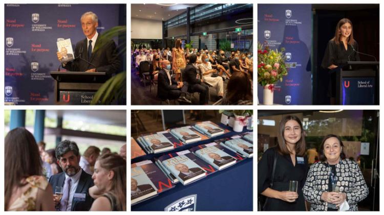 Colllage of images from the 2022 UOW Ramsay Scholars Welcome Event