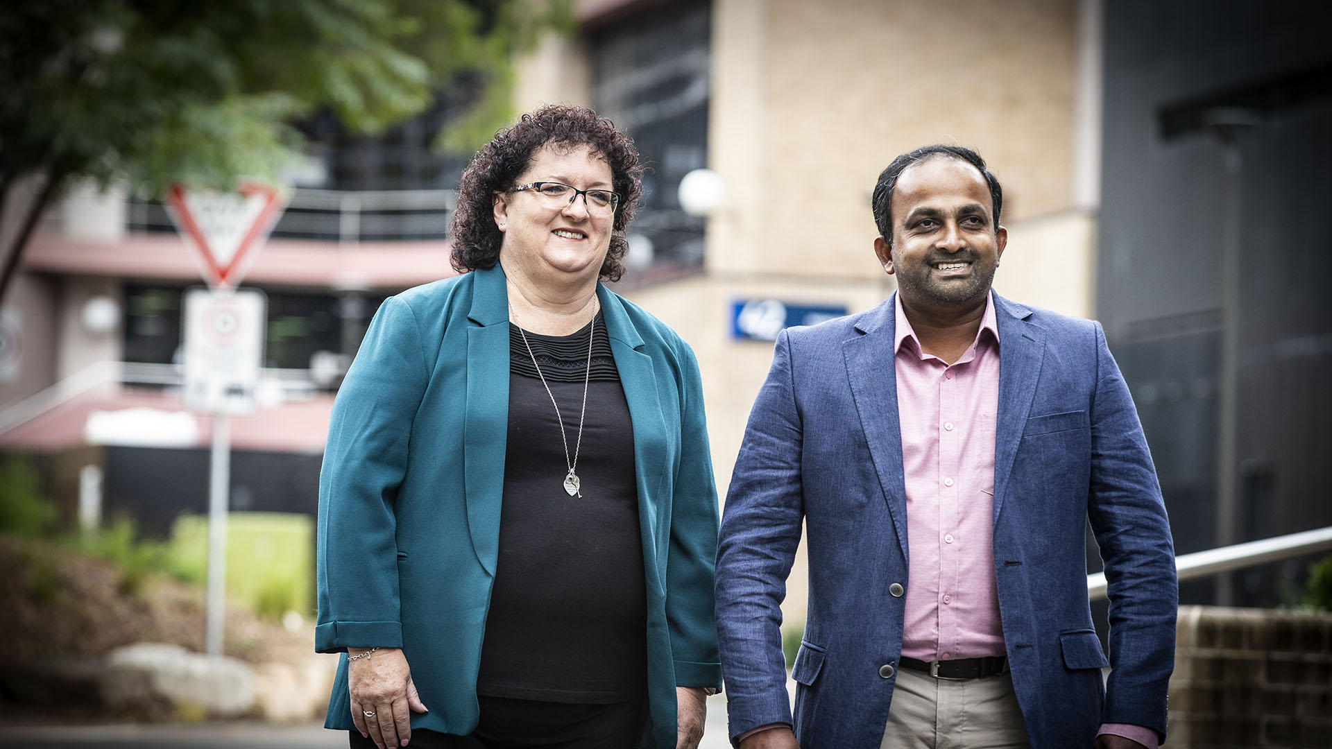 SMART Infrastructure Facility COO Tania Brown and researcher Dr Rohan Wickramasuriya