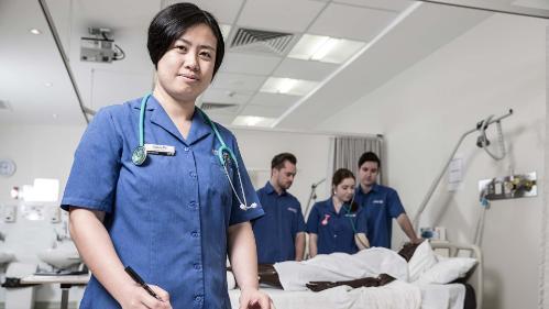 Nursing students at UOW South Western Sydney campus