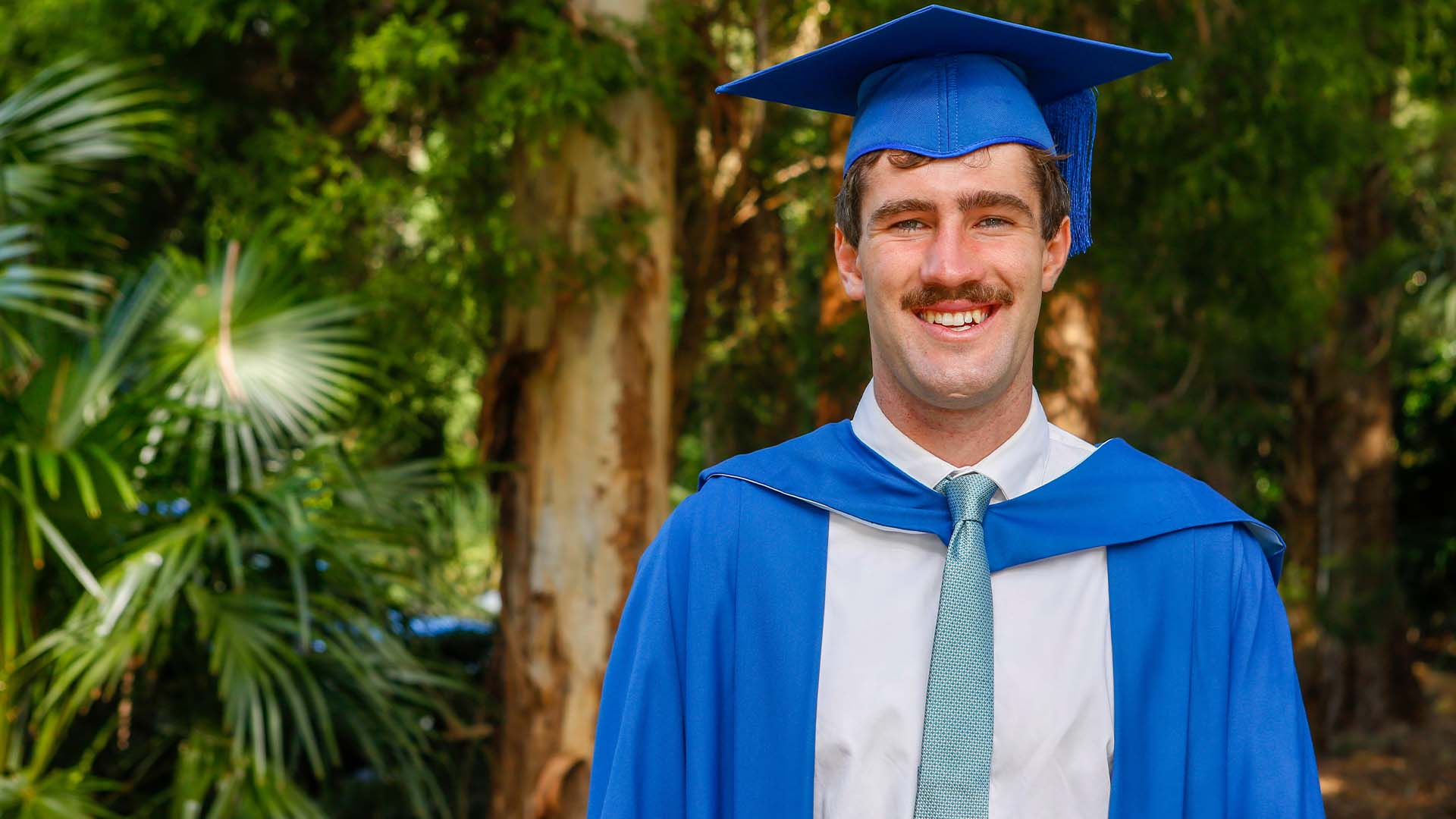 Seamus King, BA Western Civilisation, graduation photo at Wollongong campus