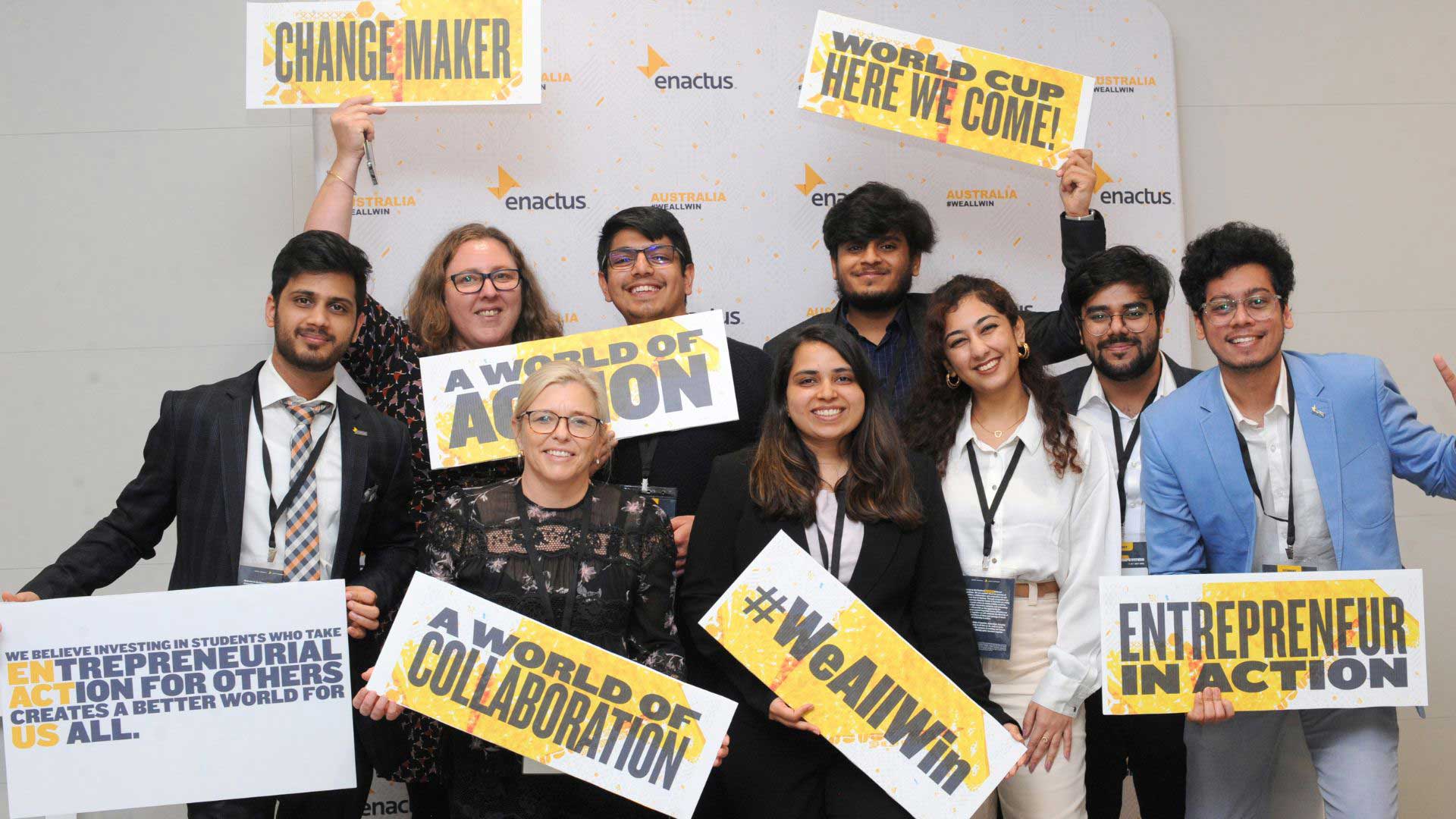 UOW Society of Social Entrepreneurship and Innovation students at the 2022 Enactus Australia National Competition