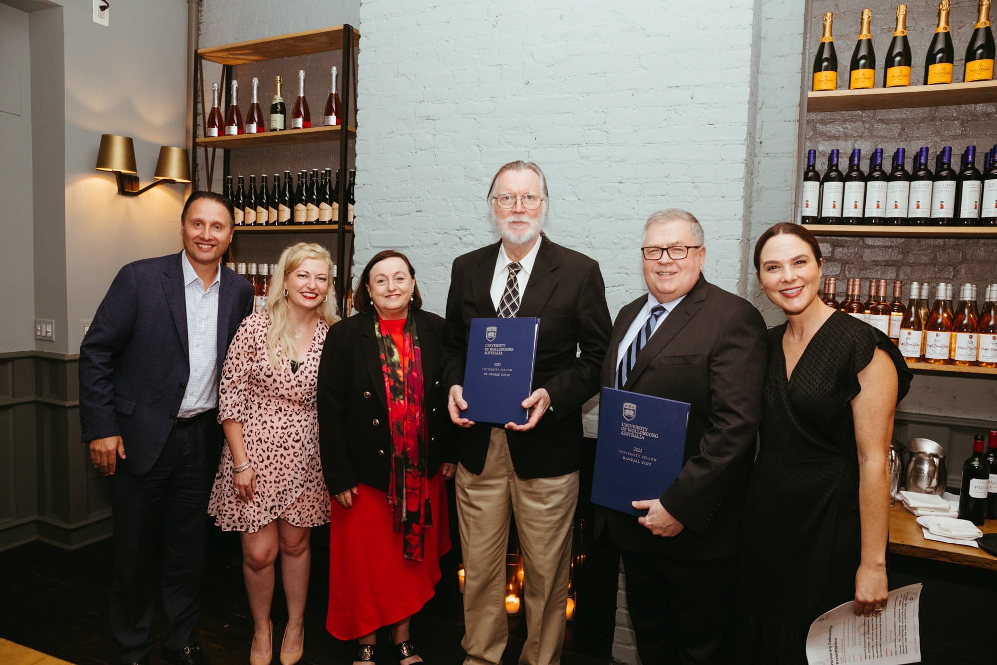 Peter Ivaneza, Dr Sarah-Jane Burton, Professor Patricia Davidson, Dr George Delic, Mr Randall Cupp, and Emily Osborne.