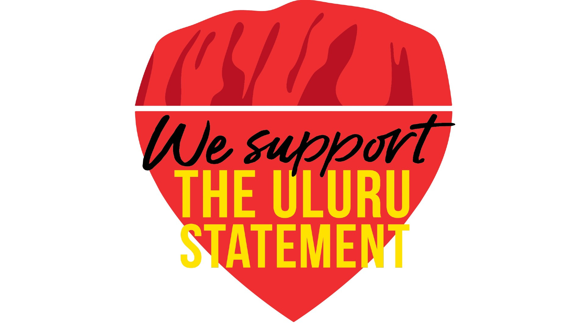 The logo for the Uluru Statement from the Heart against a white background.