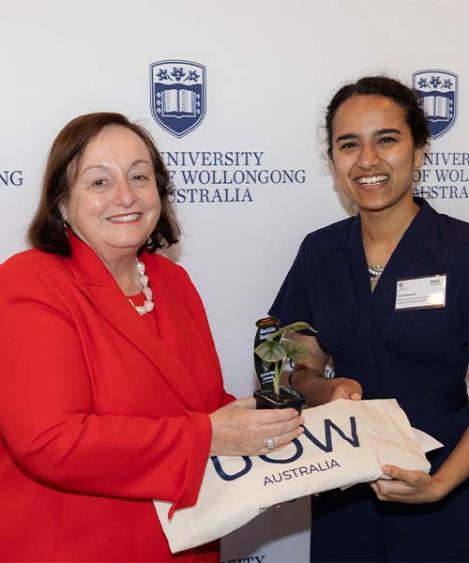 VC with UOW student Sanjoli