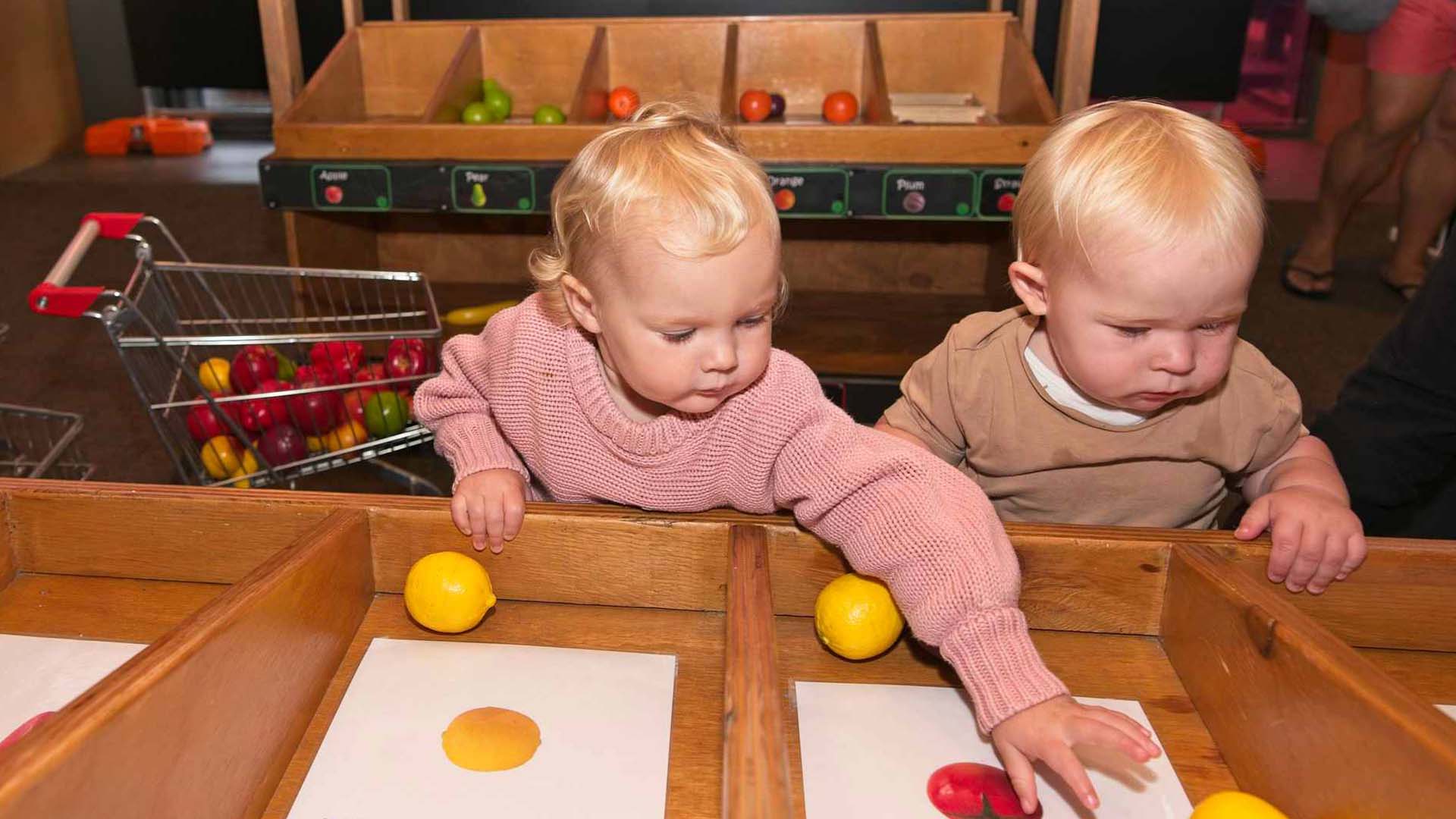 Babies playing in Early Start Discovery Space