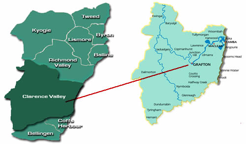 Clarence Valley FTH Location Map