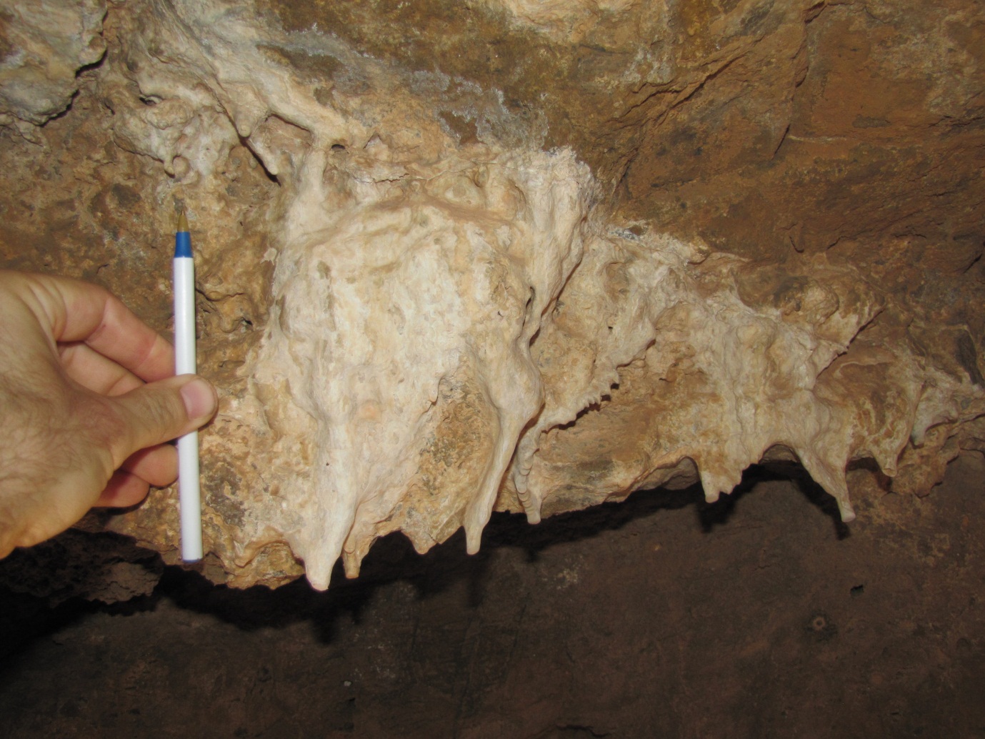 Carbonate precipitation in Lookout Cave