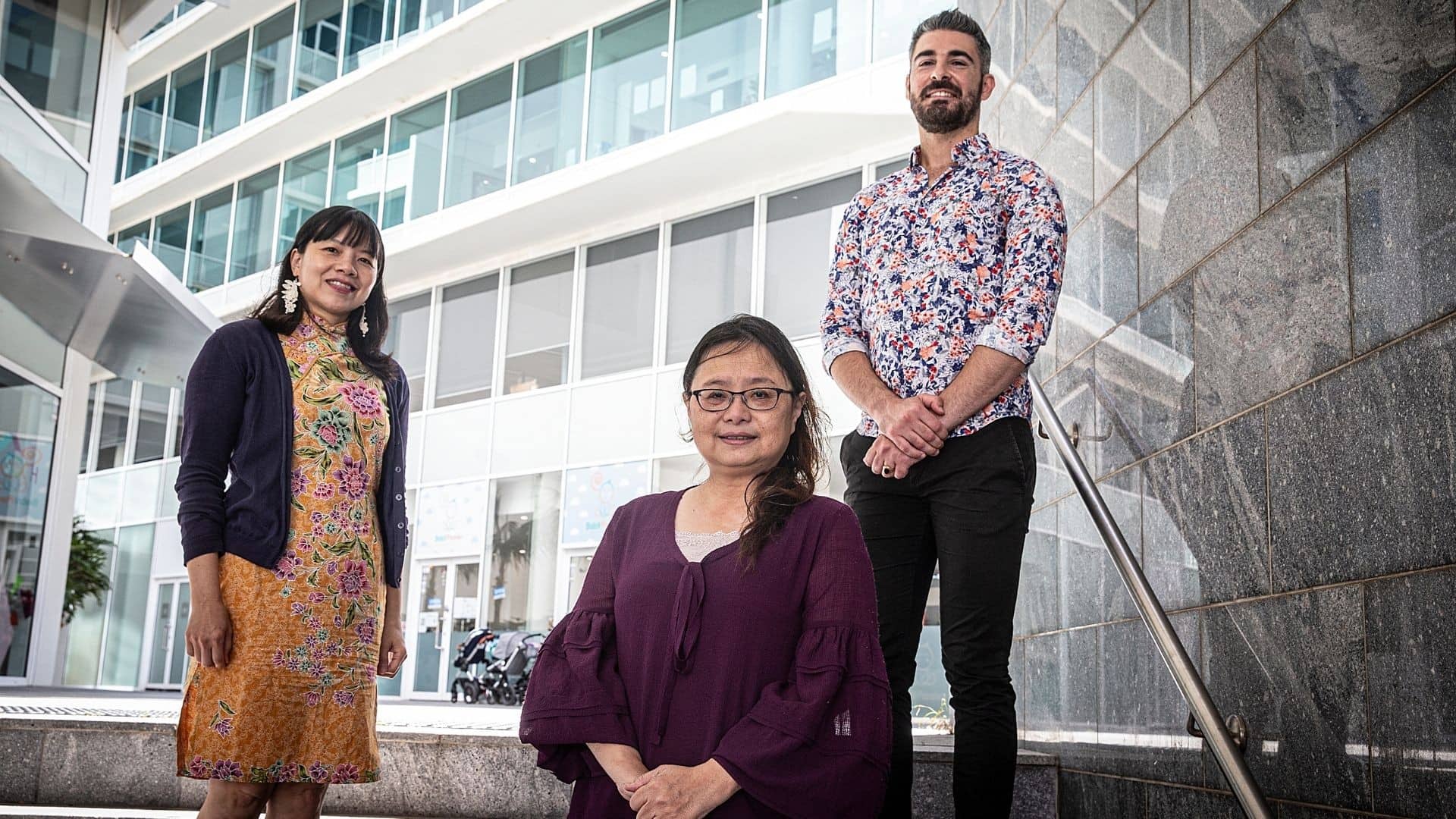 (From left) Dr Quah Ee Ling, UOW Senior Lecturer in Sociology and Chair of Ally Network, Antoinette Chow, CEO, Advance Diversity Services, and Anthony Scerri, Settlement and Community Services Manager, Advance Diversity Services. Photo: Paul Jones
