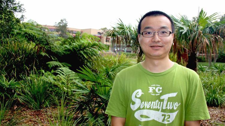 Mathematician Jiakun Liu on the UOW Wollongong campus.