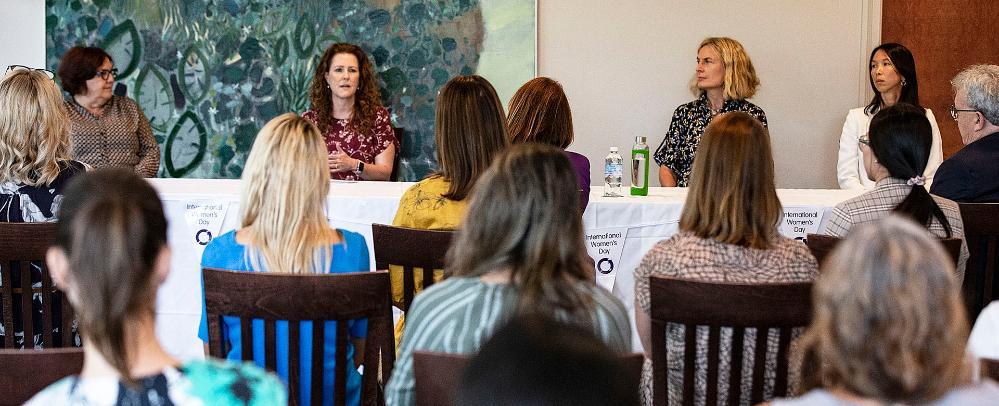 2021 International Women's Day panellists (left to right) Kathleen Clapham, Melanie Randle, Sharon Robinson and Marian Wong.
