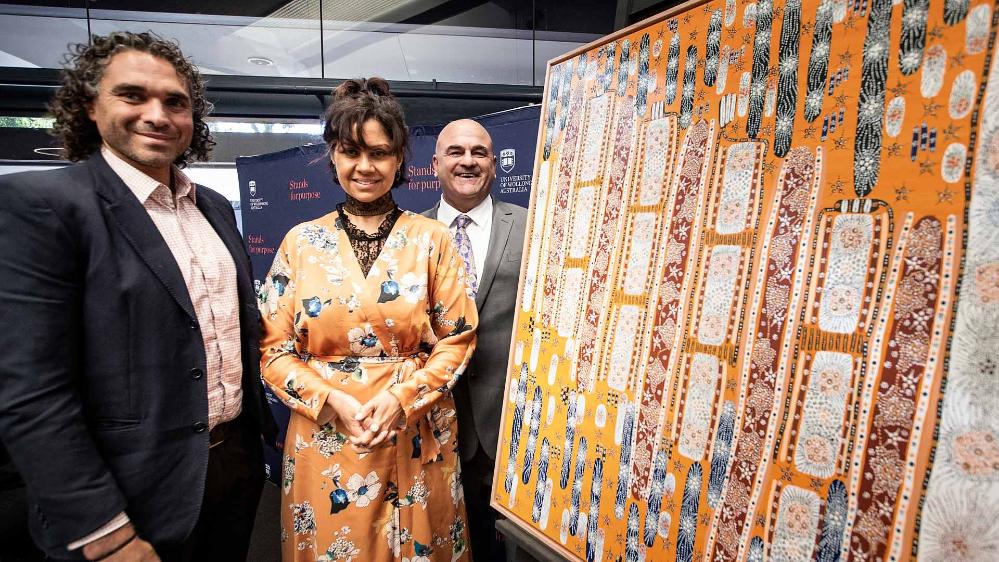 Artist Josie Rose, Professor Paul Chandler, Reconciliation Action Plan 