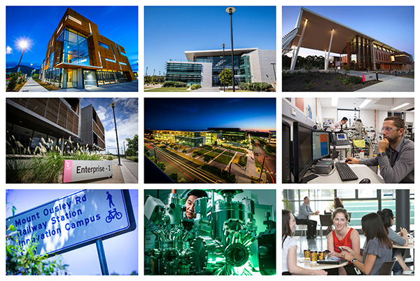 Collage of generic Innovation Campus images