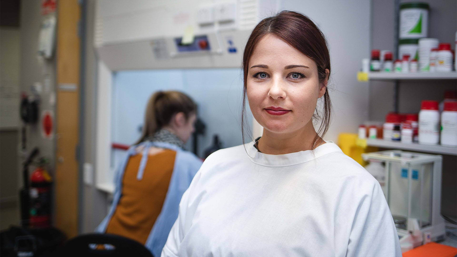 Natalie Matosin in her lab