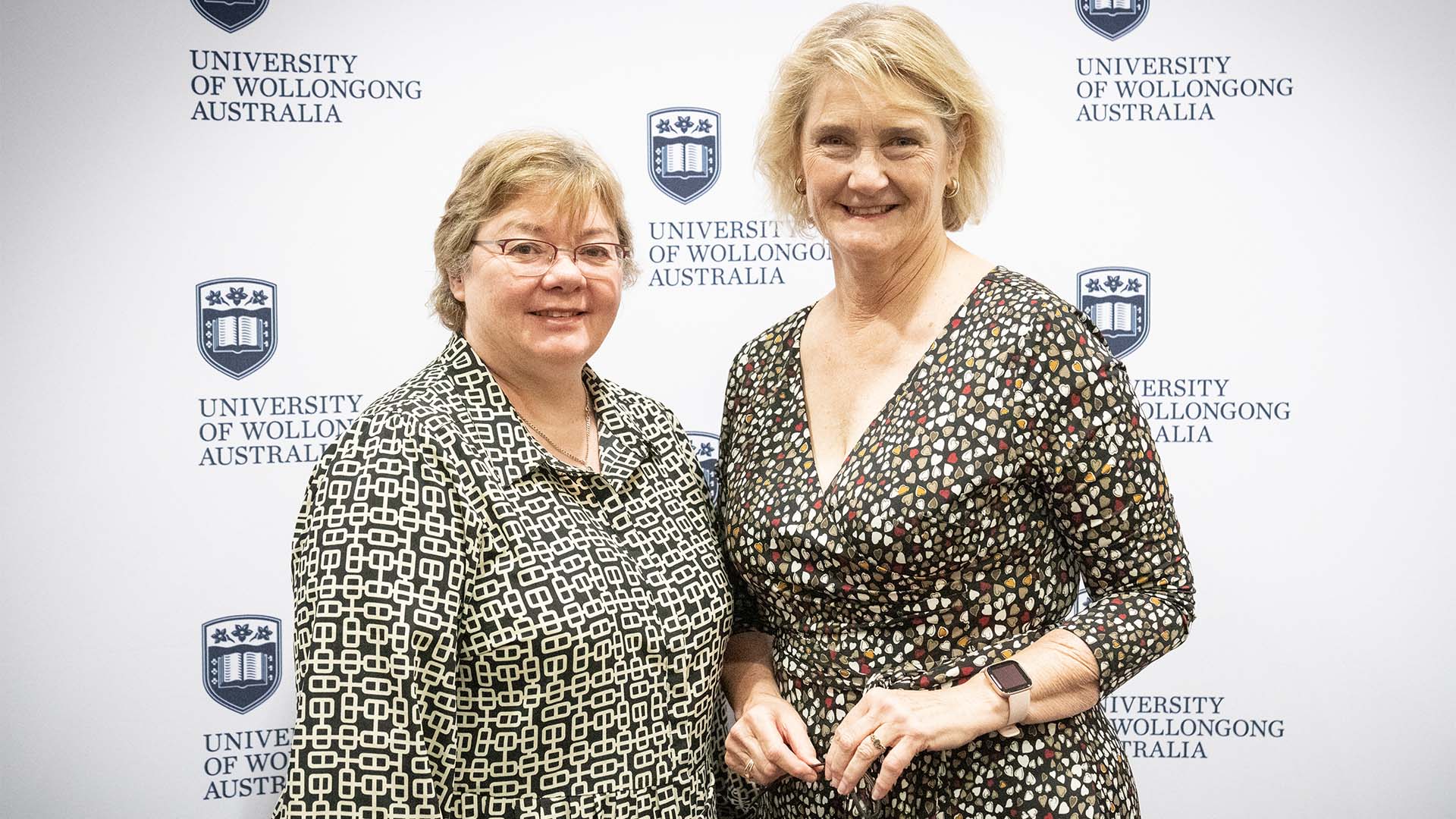 Senior Professor Eileen McLaughlin with Housing Trust CEO Michelle Adair