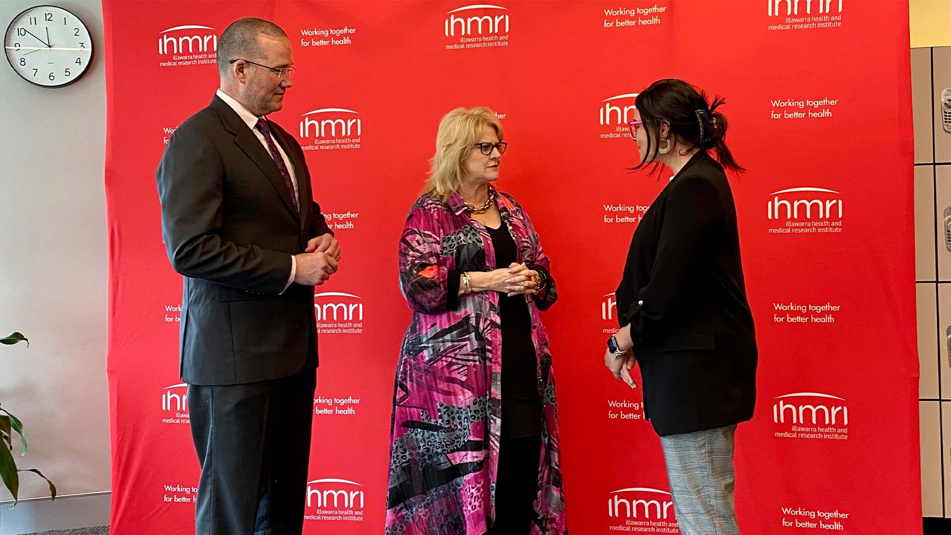 Professor David Currow, Vicki Tiegs and Dr Natalie Matosin